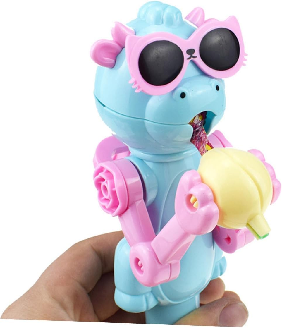 6Pcs Lollipop Robot Holder Fun Storage Gag Toy