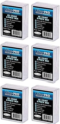 Ultra Pro 25 Count 2-Piece Plastic Card Box 12 Pack