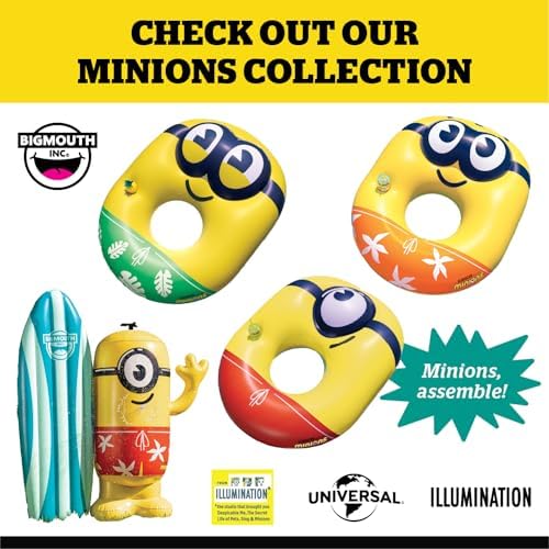 BigMouth Giant Minions Pool Raft - Summer Fun Water Toy