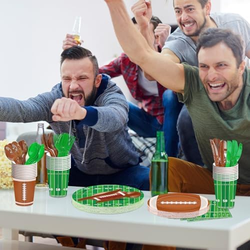 175 Pcs Football Tableware Set for 25