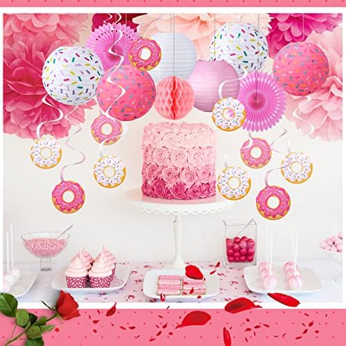 Hortsun 19 Pcs Donut Birthday Party Decorations