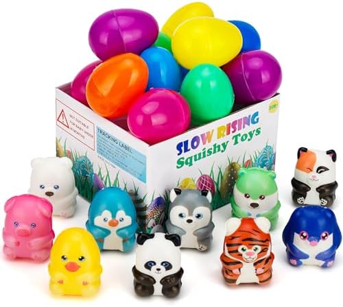 Slow Rising Squishy Toys 10PCS Mini Animal Easter Eggs