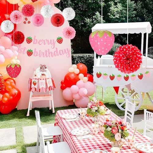 Berry First Birthday Decor 14 Pcs Set for Girls