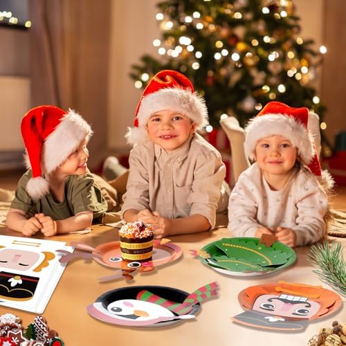 24 Pack Christmas Art Craft Kit for Kids Ages 4-8