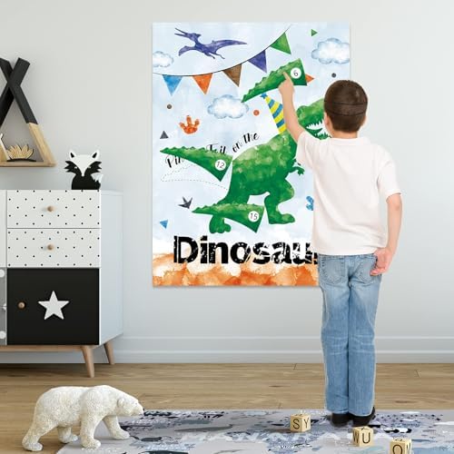 WERNNSAI Dinosaur Tail Game Poster 21x28in
