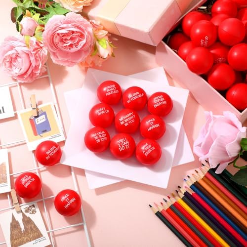 Shappy 72 Pcs Stress Relief Balls with Inspirational Quotes