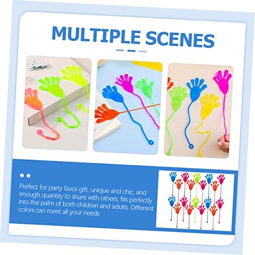 Hemoton 50pcs Elastic Wall Climbing Palm Toys Pack