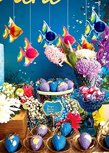 GuassLee 10pcs Tissue Fish Decorations 10 Inch