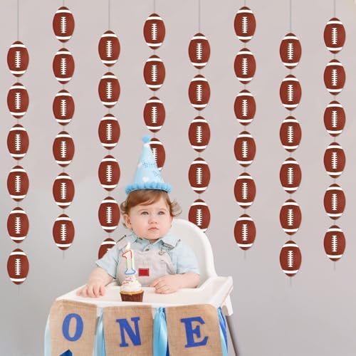 8 Pack Football Banners Garland Kit for Party Decorations