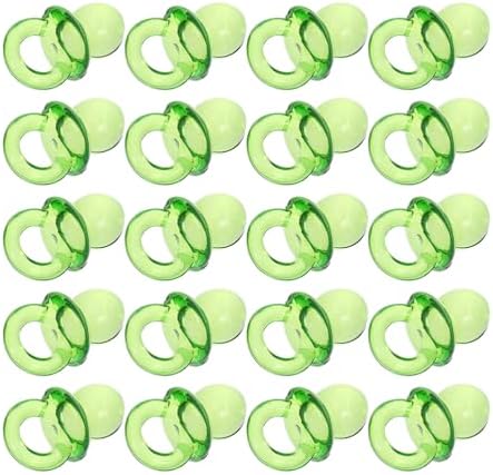 Toyvian 100 Pcs Mini Pacifier Clear Acrylic Ornaments