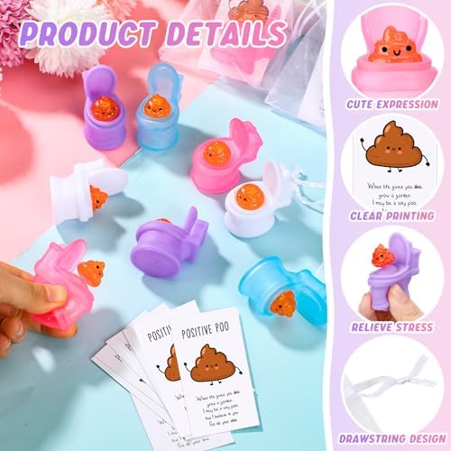 HyDren 24 Piece Funny Poo Stress Relief Toy Set