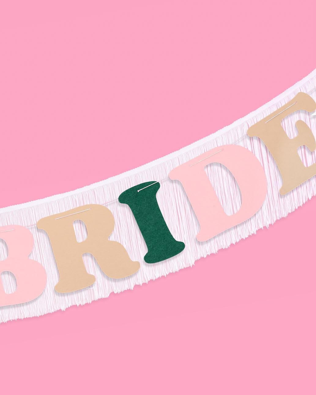 Xo Fetti Camp Bride Fringe Banner - 5 Ft