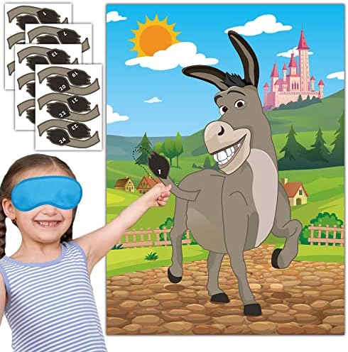 Joy Bang Pin The Tail on The Donkey Game Set