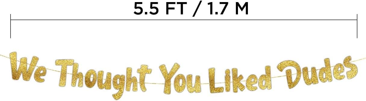 Funny Bachelor Party Gold Glitter Banner
