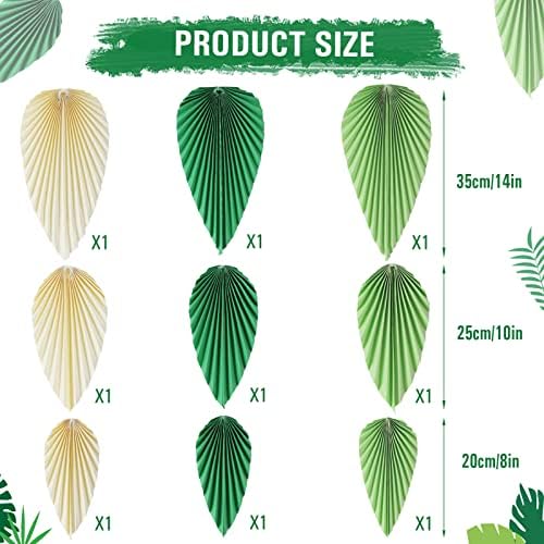 Easy Joy Paper Leaves Wall Decor Set of 9
