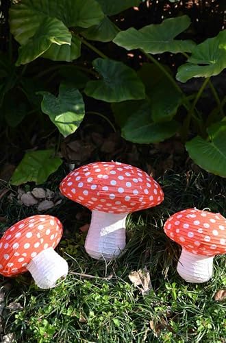 Mushroom and Flower Party Decor Set