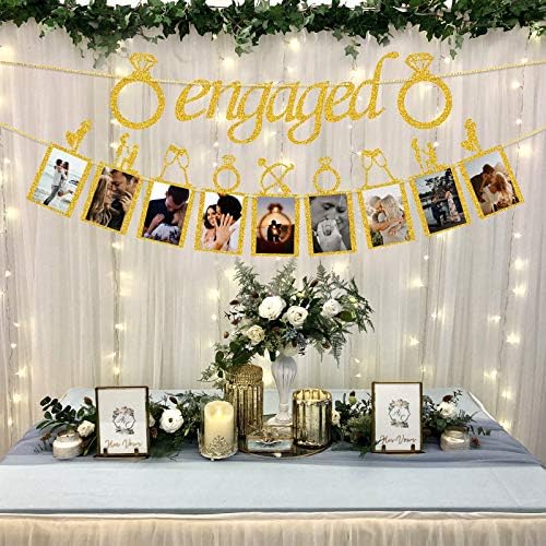 Romantic Wedding Decor Banners with Photo Frames