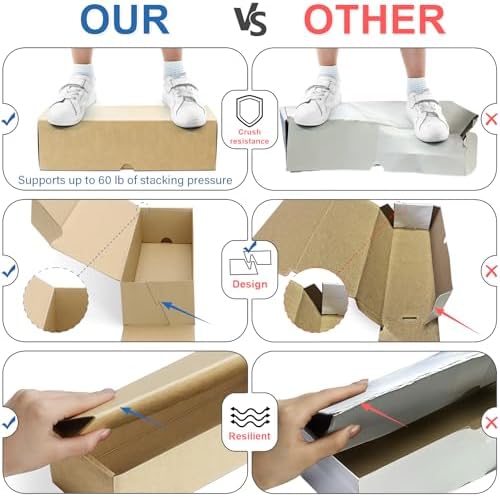 Joyoumess 8-Pack Trading Card Storage Box with Dividers and Labels