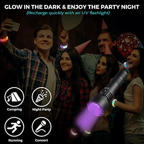 TwCare 32 PCS Glow in the Dark Pop It Fidget Bracelets Set