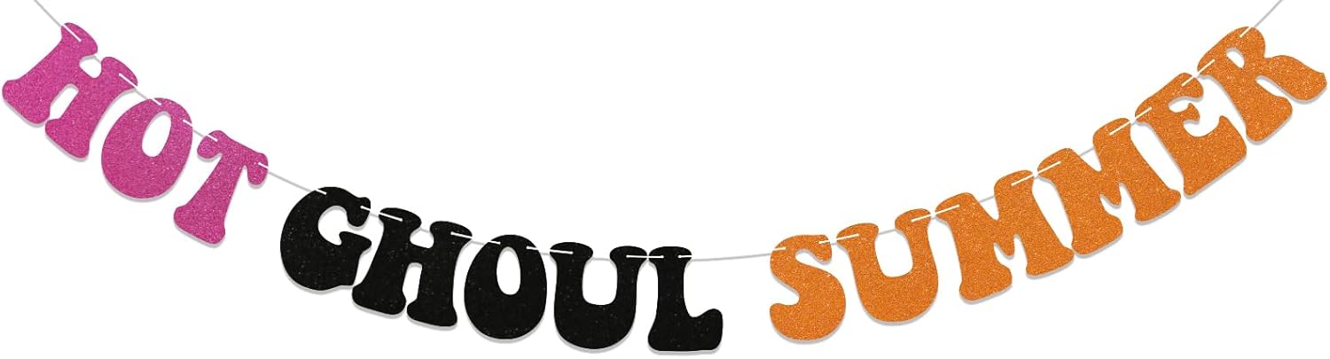 Hot Ghoul Summer Halloween Party Banners