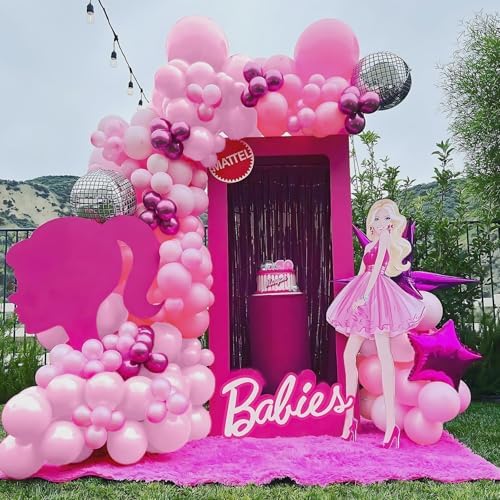 Kelfara 60pcs 12inch Pink Balloons Wedding Party Decor
