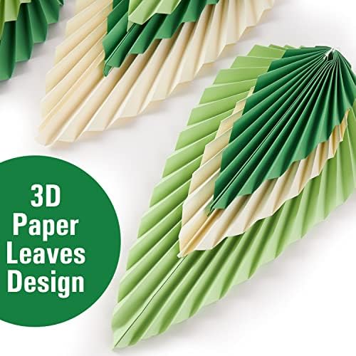 Hanging Paper Fans Leaf Set for Spring Decorations