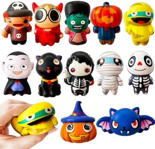12 Pack Halloween Squishies Toys for Stress Relief