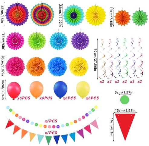 48 Piece Cinco De Mayo Fiesta Decorations
