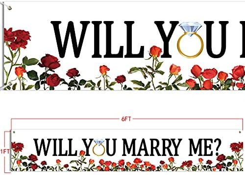 Proposal Banner Will You Marry Me 6ft