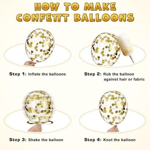 Black and Gold Balloon Garland Kit 114Pcs