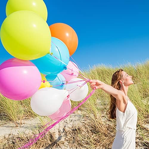 KAWKALSH 120 Rainbow Balloons 12 Inches Birthday Set