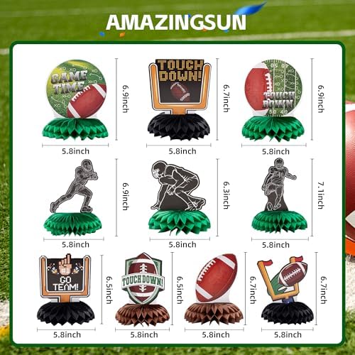 Football Party Table Decorations 10-Pack