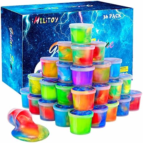 Galaxy Slime Kit for Kids 36 Pack Mini Party Favors