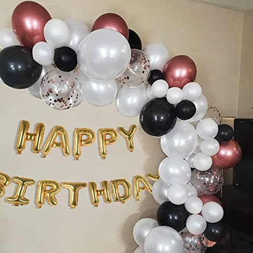 Fayoo 12 Inch White Metallic Balloons 100 Pcs