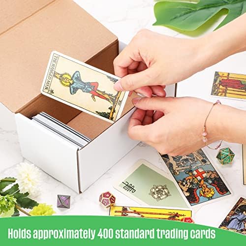 Yexiya 400 Count Card Storage Box 10 Pcs
