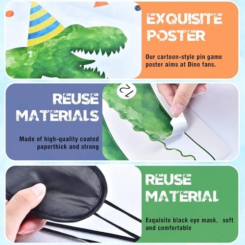 WERNNSAI Dinosaur Tail Game Poster 21x28in