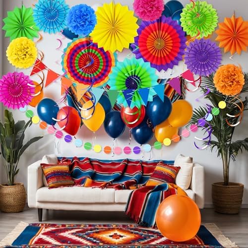 48 Piece Cinco De Mayo Fiesta Decorations
