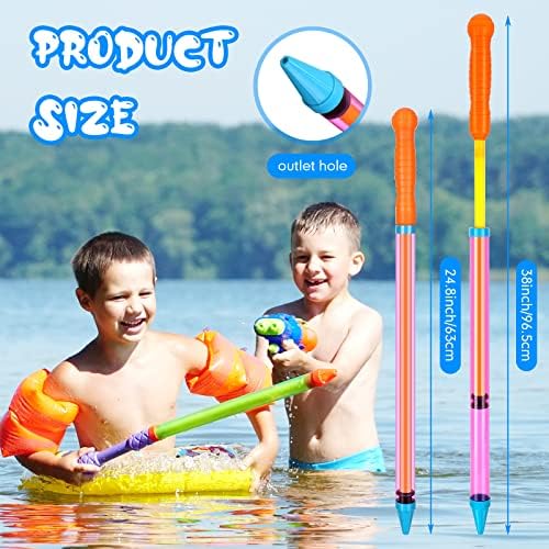 Wettarn 48 Pcs Crayon Water Guns for Summer Fun