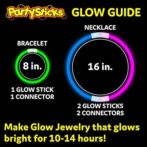 PartySticks 1000 Pack Glow in the Dark Light Up Sticks