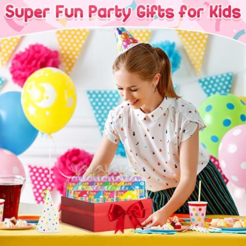 FEREDO KIDS 16 Pack Rainbow Scratch Art Notebook Party Favors Gifts