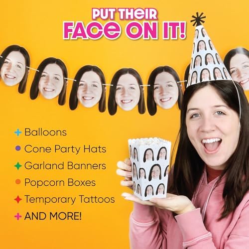Custom Fun Face Candy Stickers with Personalized Design