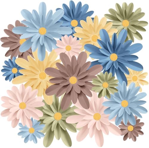 MotiMind 18 Pcs 3D Fiesta Floral Bulletin Board Decor