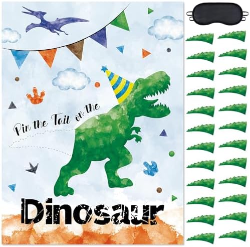 WERNNSAI Dinosaur Tail Game Poster 21x28in