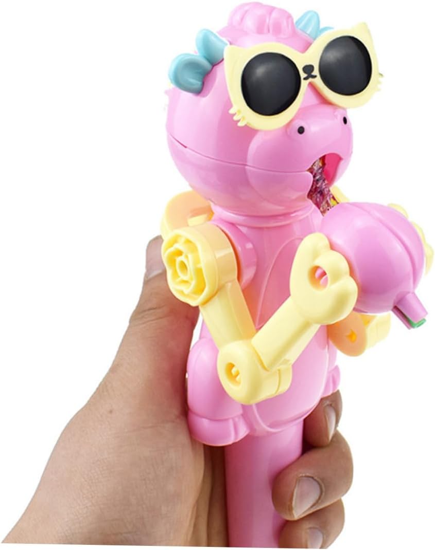6Pcs Lollipop Robot Holder Fun Storage Gag Toy