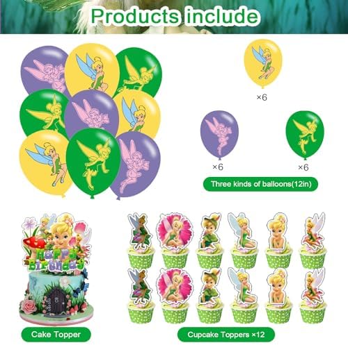 Tinkerbell Fairy Princess Birthday Party Decor Kit
