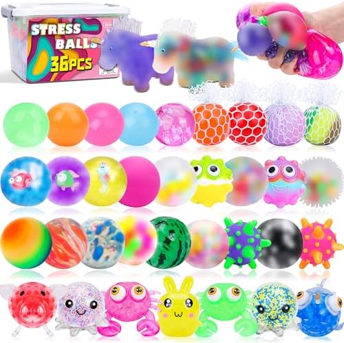 36 Pack Stress Balls Set for Adults and Kids