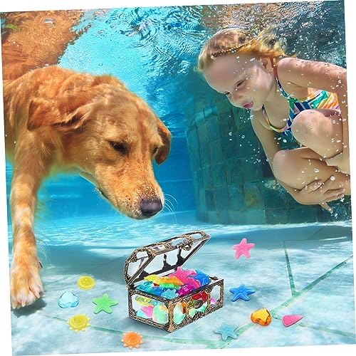 Yarnow Plastic Diamonds Pool Gems Treasure Chest Diving Accessories