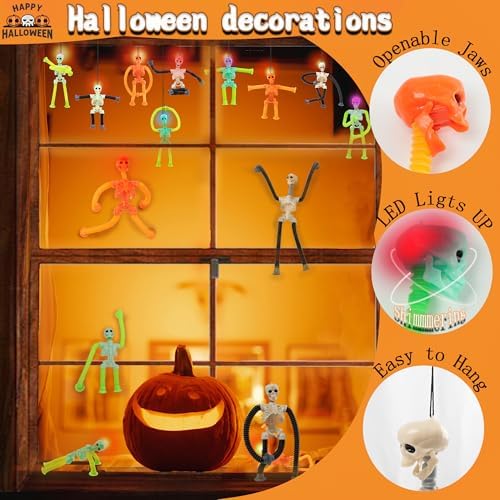 4 Pack Stretchy Skeleton Fidget Toys for Kids