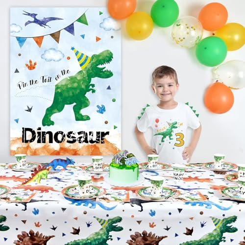 WERNNSAI Dinosaur Tail Game Poster 21x28in
