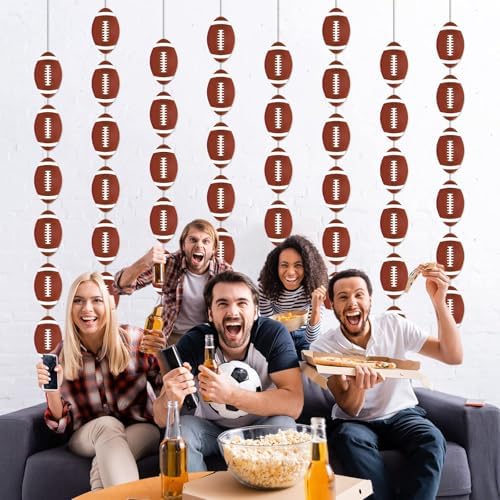 8 Pack Football Banners Garland Kit for Party Decorations